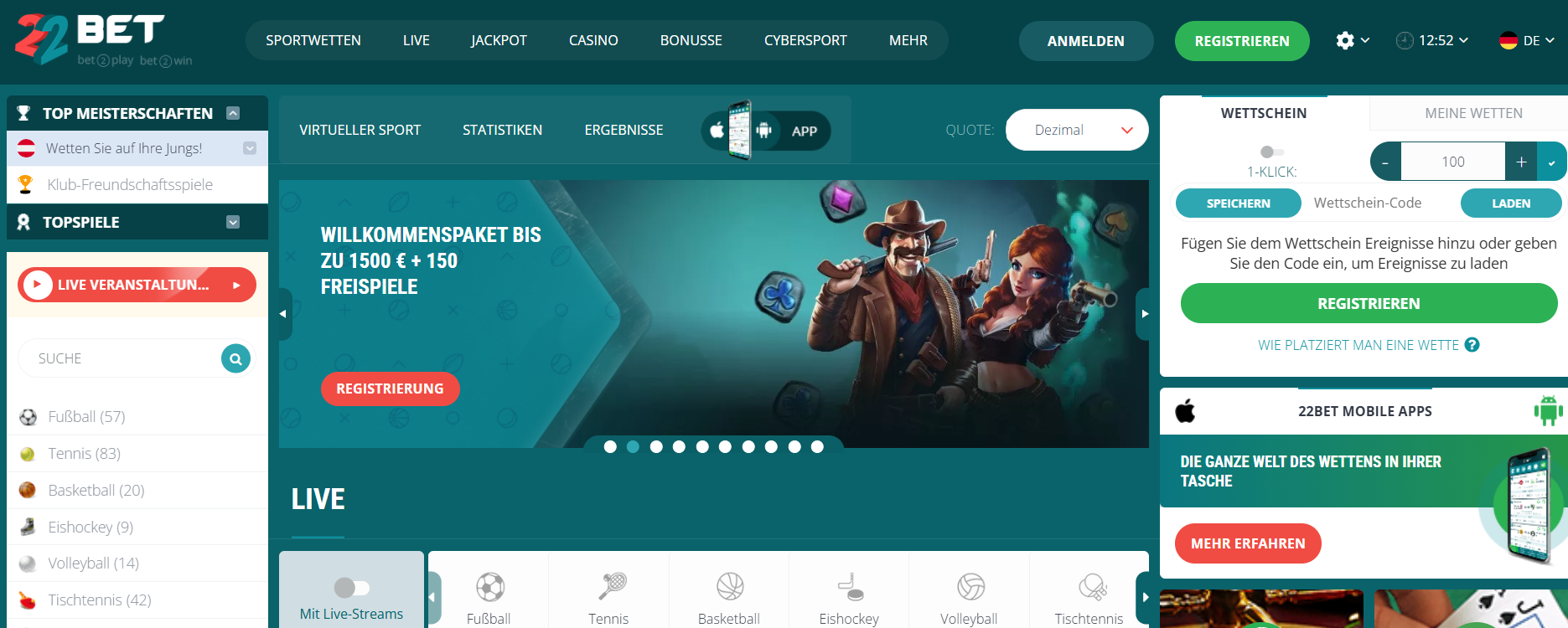 22bet Casino